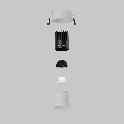 Встраиваемый светильник Maytoni DL116-10W-2.7K-W