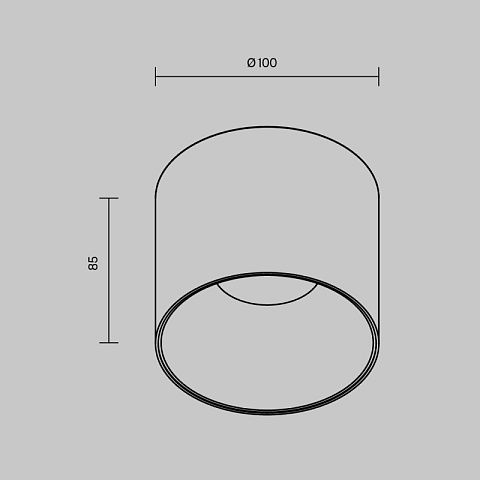 Накладной светильник Maytoni C064CL-01-15W4K-RD-WB
