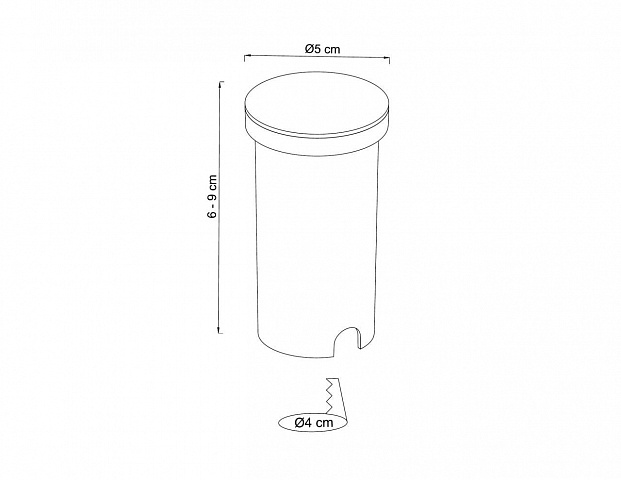 Тротуарный светильник ARTE Lamp A3601IN-1BK