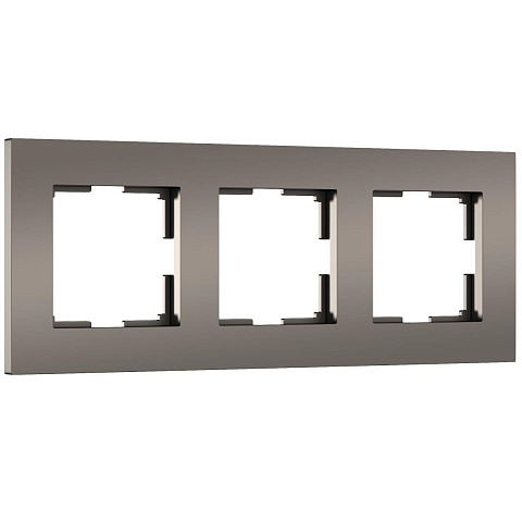 Рамка Werkel Slab на 3 поста бронза матовый W0032963 4690389193453
