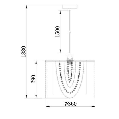 Подвесная люстра Escada 10173/1S