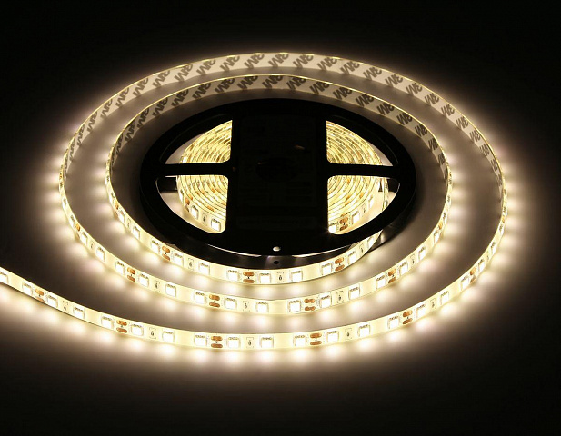 Светодиодная влагозащищенная лента Ambrella Light 14,4W/m 60LED/m 5050SMD теплый белый 5M GS2101