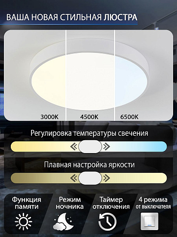 Потолочный светодиодный светильник Natali Kovaltseva LED LAMPS 81111/5C
