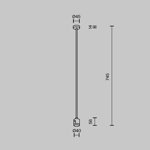 Стойка Maytoni TRA159C-IPC1-BS