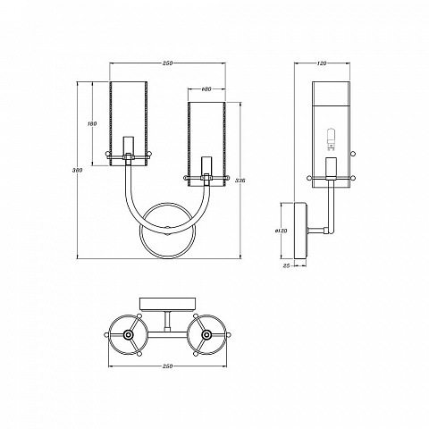 Бра Maytoni Arco MOD223WL-02BS