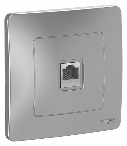 Systeme Electric Blanca внутр Алюминий Розетка компьютерная RJ45