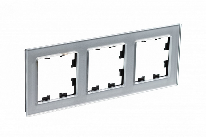 Systeme Electric AtlasDesign Nature Стекло алюминий Рамка 3-ая