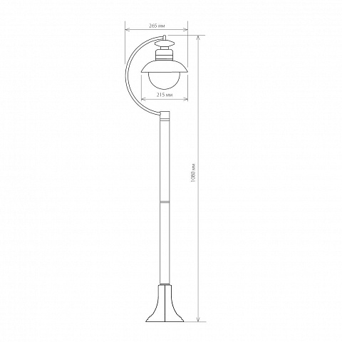 Уличный cветильник Elektrostandard Talli F GL 3002F черный a038485