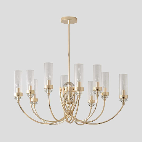 Люстра на штанге Crystal Lux SECRET SP10 GOLD