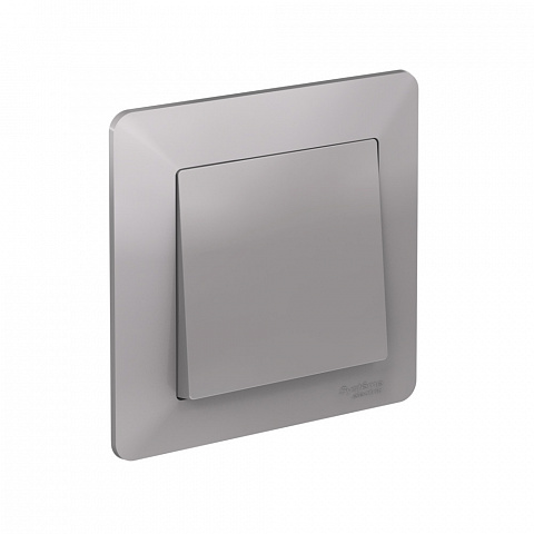 Systeme Electric AtlasDesign Air Алюминий/дымчатый черный Рамка 1-ая
