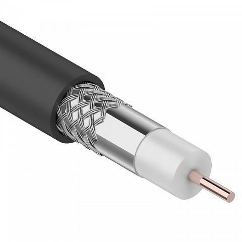 Кабель коаксиальный RG-6U, (64%), 75 Ом, (бух100) OUTDOOR Rexant