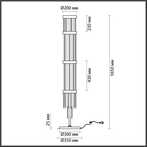 Торшер Odeon Light 4788/12F