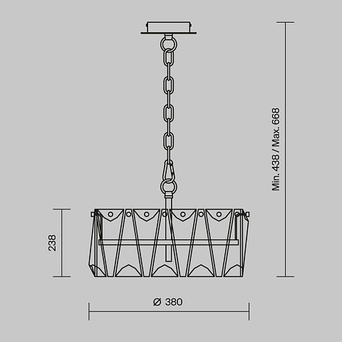 Подвесной светильник Maytoni Puntes MOD043PL-04G