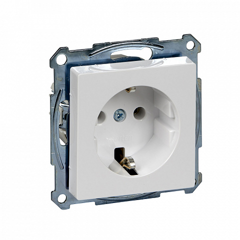 Schneider Electric Merten SM Бел Актив Розетка с/з безвинт. зажим