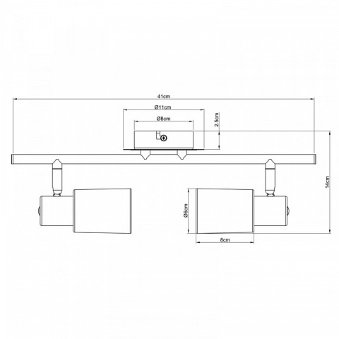 Спот ARTE Lamp A4510PL-2SS