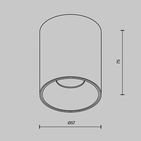 Накладной светильник Maytoni C064CL-8W3K-RD-WB