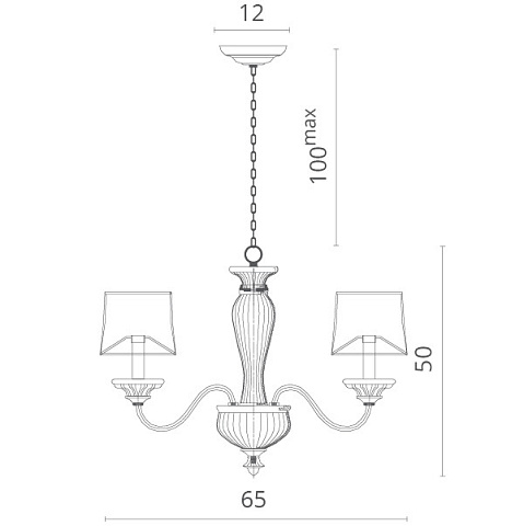 Подвесная люстра Divinare 1175/01 LM-5