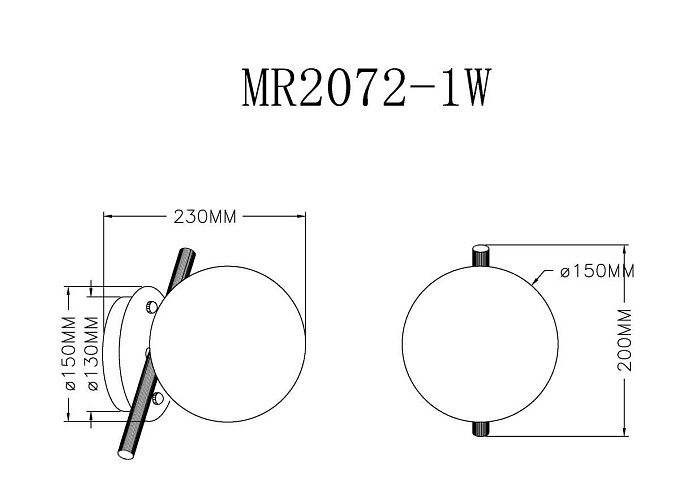 Бра MyFar Francis MR2072-1W