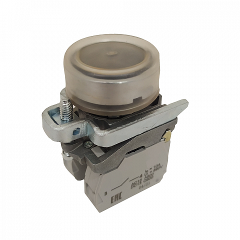 КЭАЗ Кнопка КМЕ4601мС-красный-0но+1нз-цилиндр-IP65