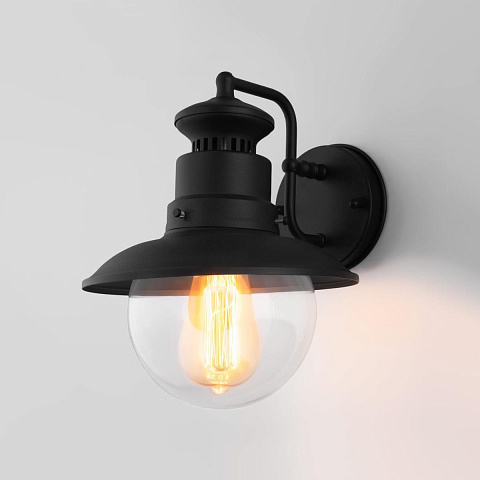Уличный настенный cветильник Elektrostandard Talli D GL 3002D черный a038480