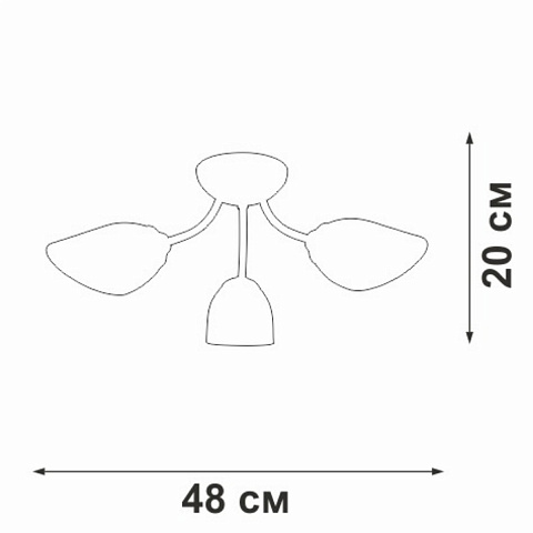 Накладная люстра Vitaluce V3405-0/3PL
