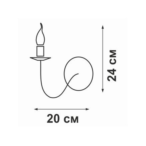 Бра Vitaluce V3295-7/1A