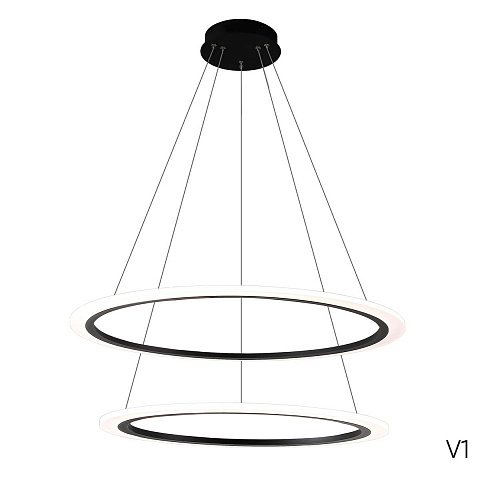 Подвесной светодиодный светильник Crystal Lux Manzana SP53W Led  Black