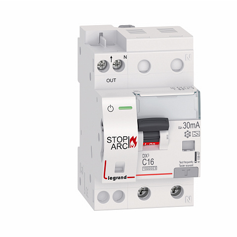Legrand УЗДП DX3 Stop Arc 1P+N C16 10000A 30mA A (с АВДТ)