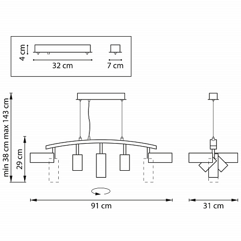 Подвесная люстра Lightstar LR735372863