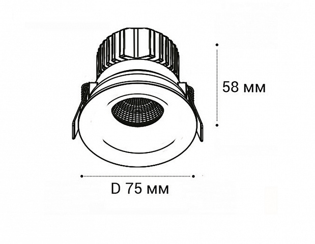 Встраиваемый светильник ITALLINE IT06-6023 white 3000K