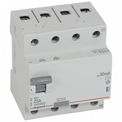 Legrand RX3 УЗО 4P 30мА 25А (AC)
