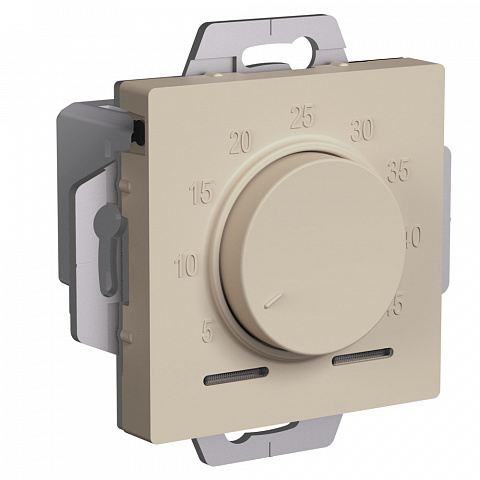 Systeme Electric AtlasDesign Песочный Термостат электрон. теплого пола с датчиком, 10A, механизм