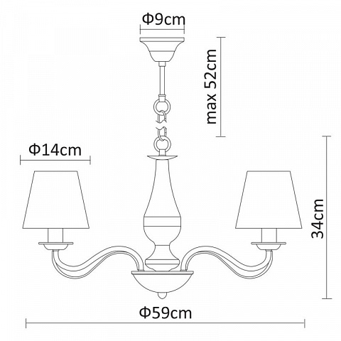 Подвесная люстра ARTE Lamp A9368LM-5AB