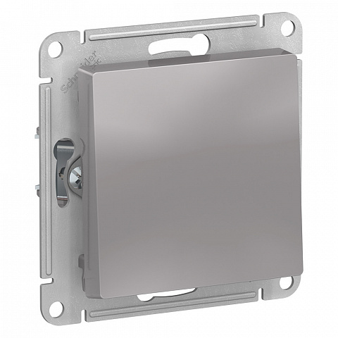 Systeme Electric AtlasDesign Алюминий Выключатель 1-клавишный сх.1, 10АХ, механизм