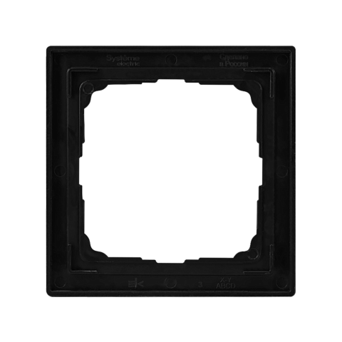 Systeme Electric ArtGallery Pure Органическое стекло Черный Рамка 1-ая