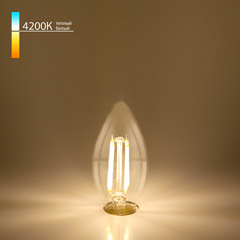 Светодиодная лампа Elektrostandard Свеча BLE1412 7W 4200K E14 (C35 прозрачный) (BLE14