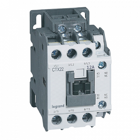 Legrand CTX3 Контактор  3P 12A 1но1нз 230V