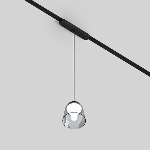DK5377-BK Светильник для трека Air, серия Hang 2700-6500 со светодиодом, ?90*86mm, 48V DC, 4W, RA?95, 120°, 2700-6500K, IP20, черный, алюминий, стекло, акрил