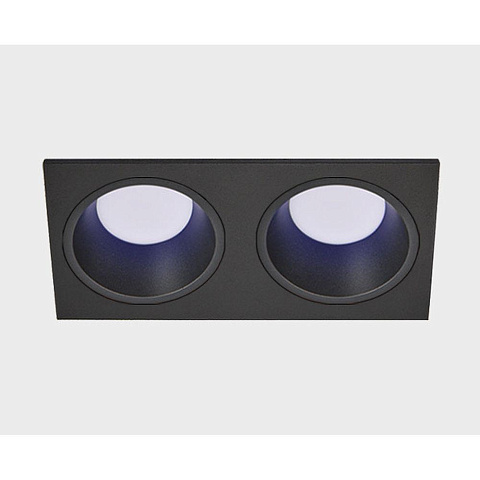 Встраиваемый светильник Italline IT08-8013 black 4000K 2 шт + IT08-8015 black