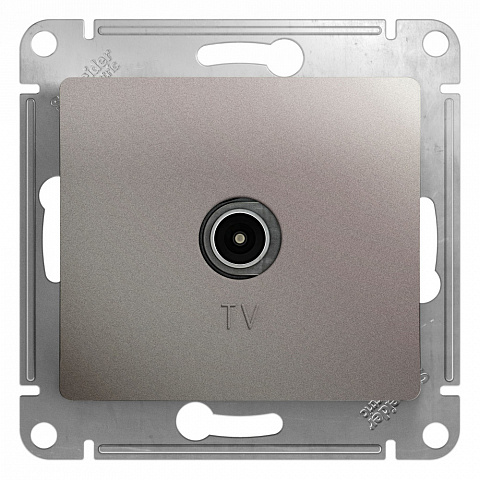 Systeme Electric Glossa Платина Розетка TV проходная 4DB