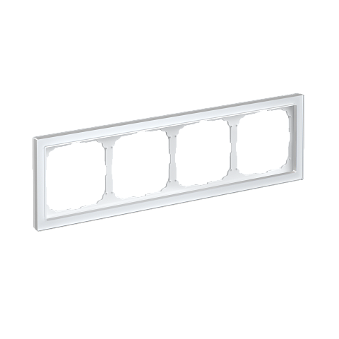Systeme Electric ArtGallery Pure Органическое стекло Белый Рамка 4-ая