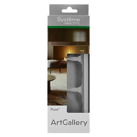 Systeme Electric ArtGallery Pure Органическое стекло Белый Рамка 3-ая