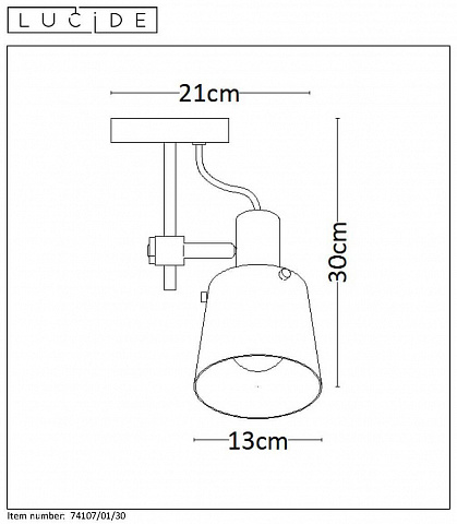 Спот Lucide Quinny 74107/01/30