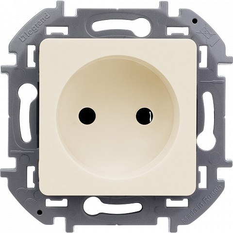 Legrand INSPIRIA Слоновая кость Розетка 2К - 16 А - 250 В