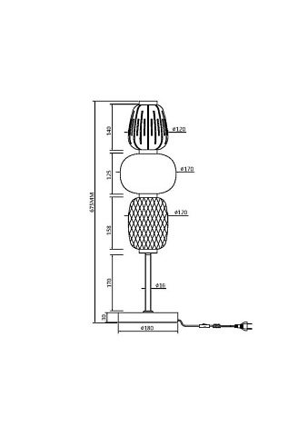 Настольная лампа Maytoni MOD267TL-L28G3K