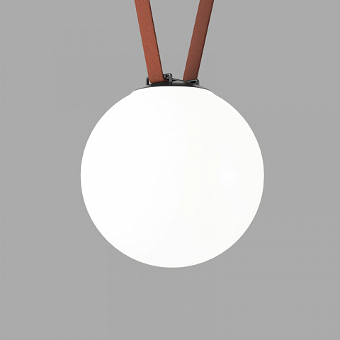 DK5554-BK Cветильник для трека-ремня Belty, серия Orb, со светодиодом, D230*H236мм, 48V DC, 15W, RA90, 120°, 4000K, IP20, черный, акрил