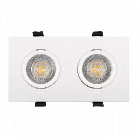 DK3022-WH Встраиваемый светильник, IP 20, 10 Вт, GU5.3, LED, белый, пластик