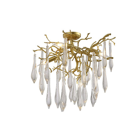 Люстра на штанге Crystal Lux REINA PL5 D600 GOLD PEARL