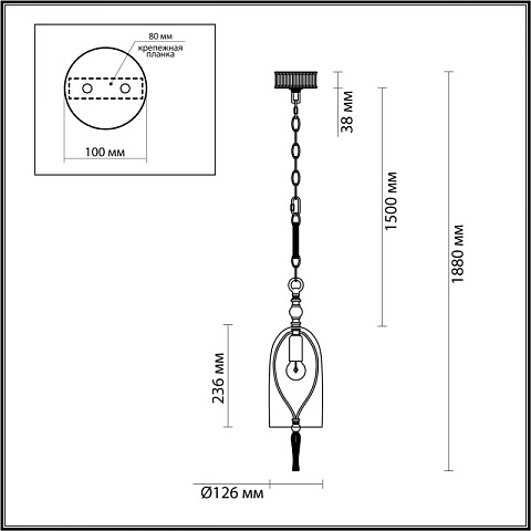 Подвесной светильник Odeon Light 4892/1