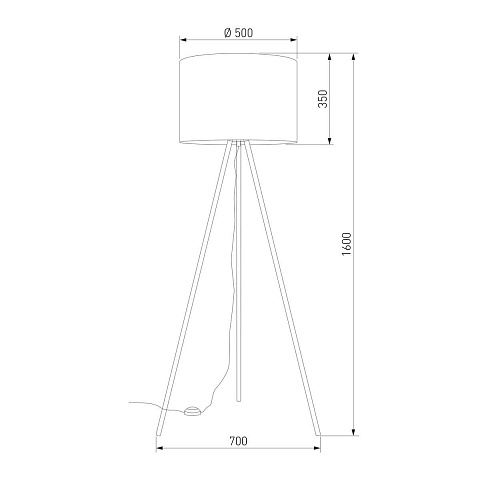 Торшер TK Lighting 6637 Umberto
